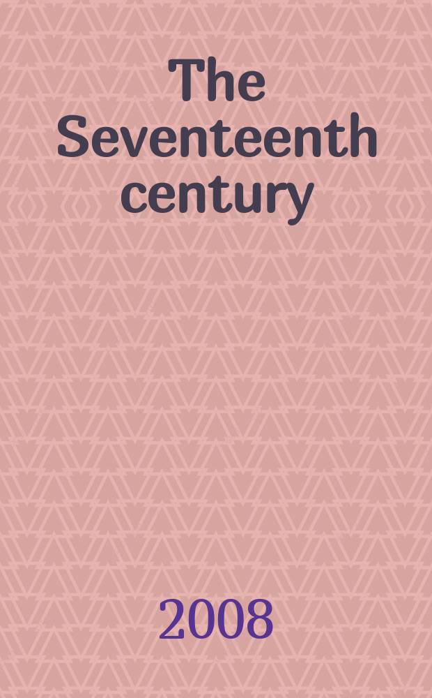 The Seventeenth century = Семнадцатый век