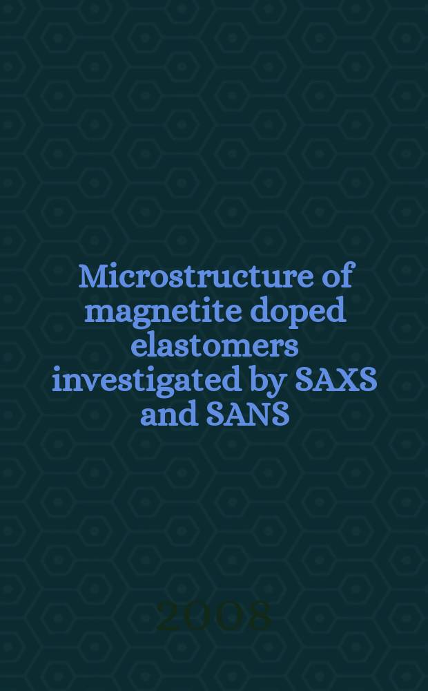 Microstructure of magnetite doped elastomers investigated by SAXS and SANS