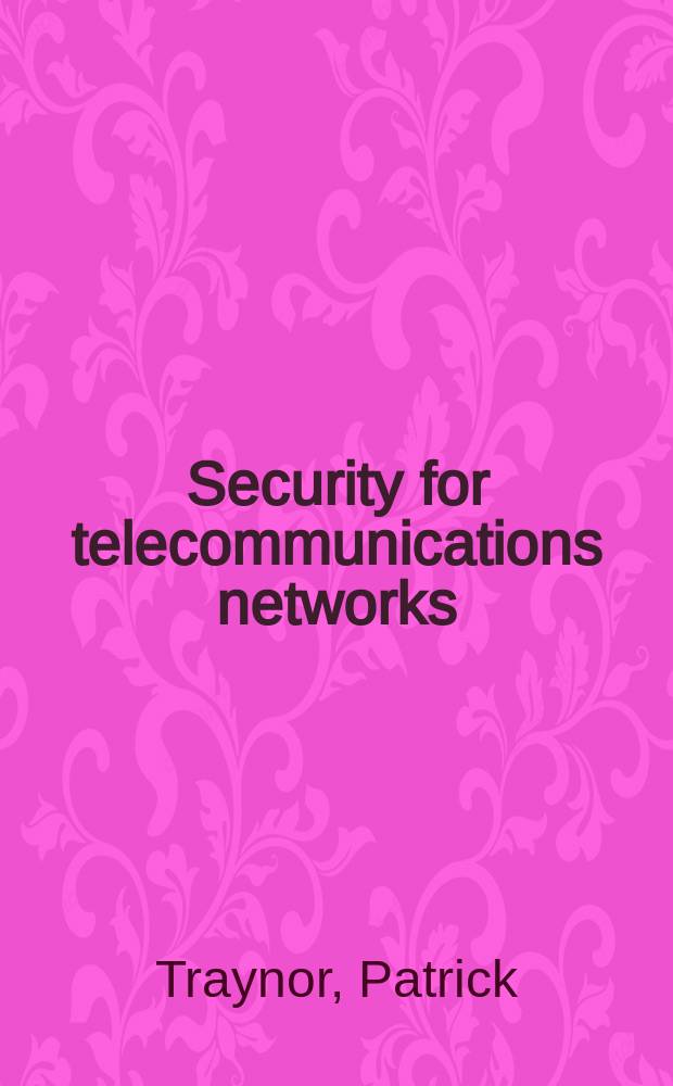 Security for telecommunications networks