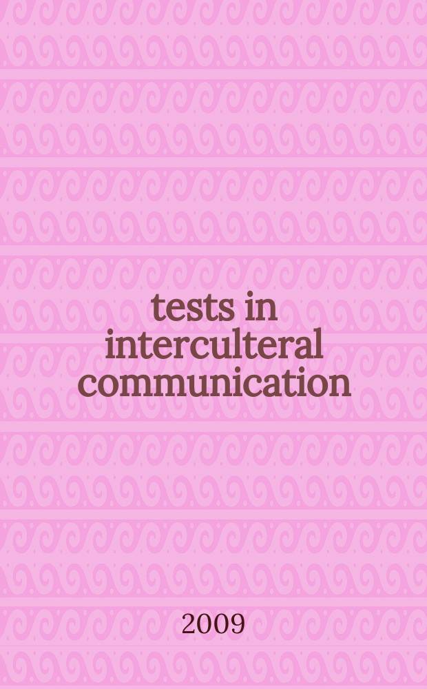 15 tests in interculteral communication