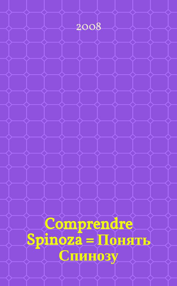 Comprendre Spinoza = Понять Спинозу