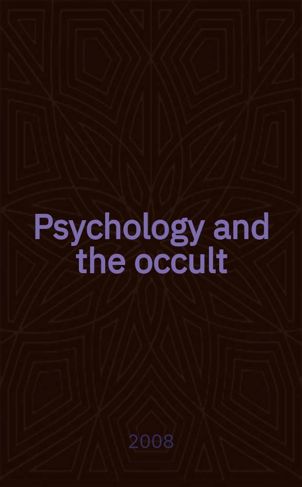 Psychology and the occult = Психология и оккультизм