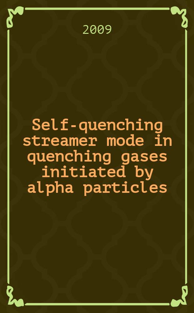 Self-quenching streamer mode in quenching gases initiated by alpha particles