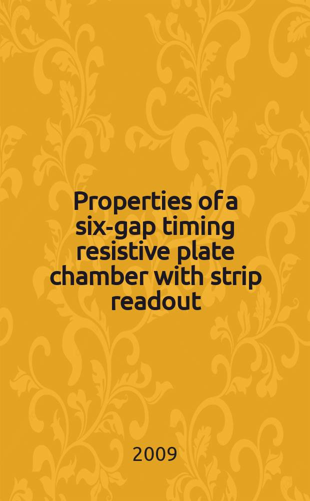 Properties of a six-gap timing resistive plate chamber with strip readout
