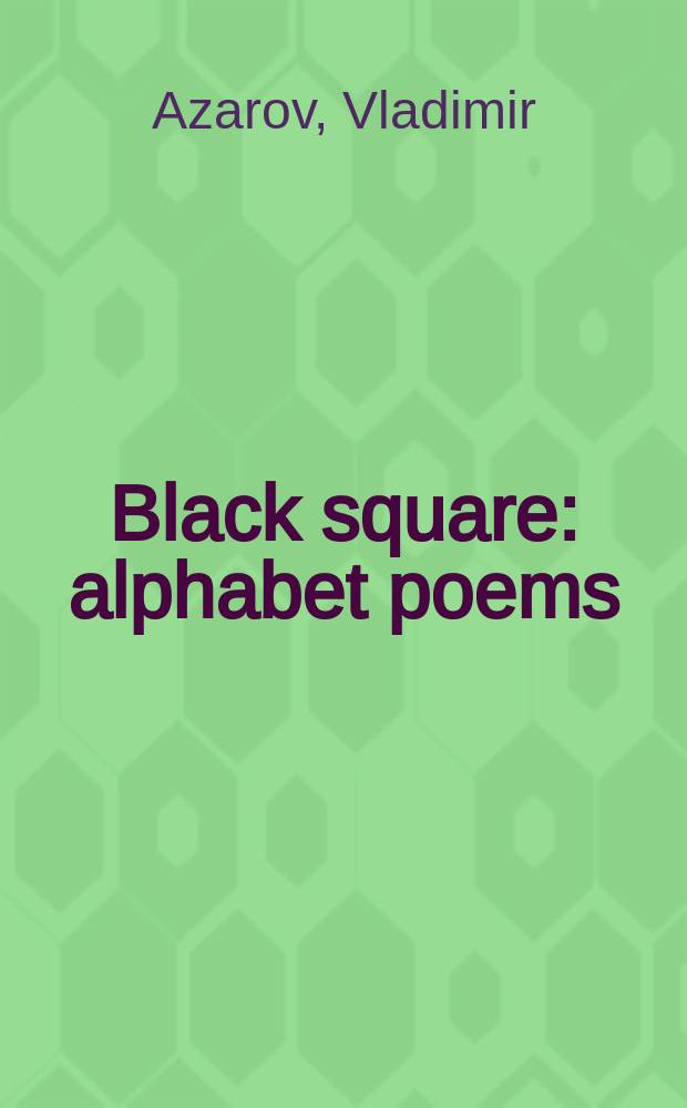 Black square : alphabet poems