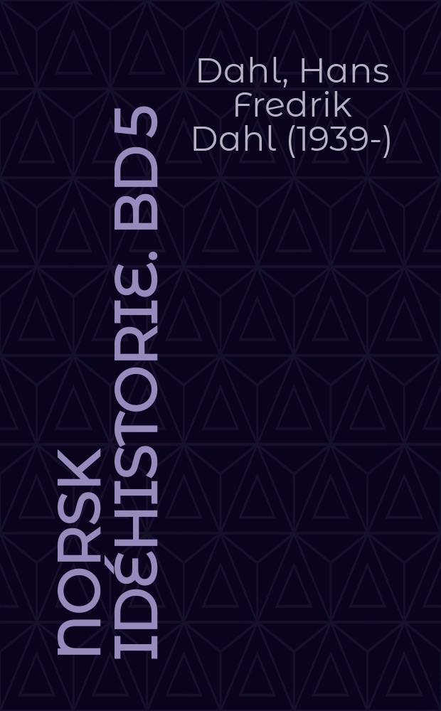 Norsk idéhistorie. Bd 5 : De store ideologienes tid [1914-1955] = Великие идеологии времени, 1914-1955