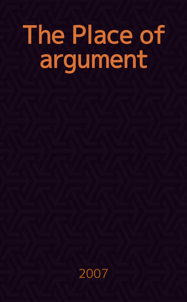 The Place of argument : essays in honour of Nicholas G. Round = Место аргумента