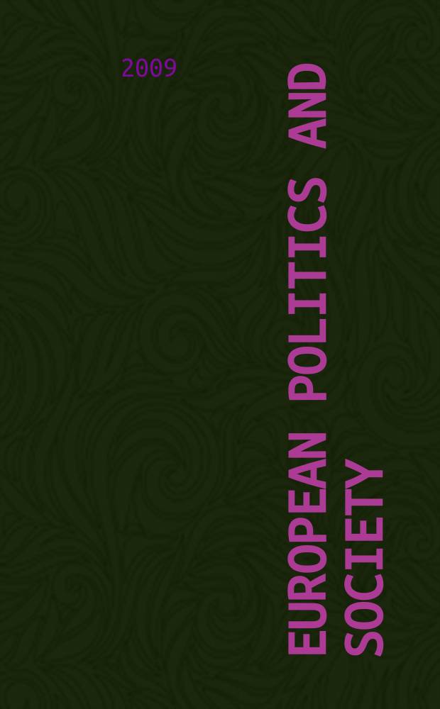 European politics and society: studies by Young Russian scholars = Европейская политика и общество :исследования молодых российских ученых.