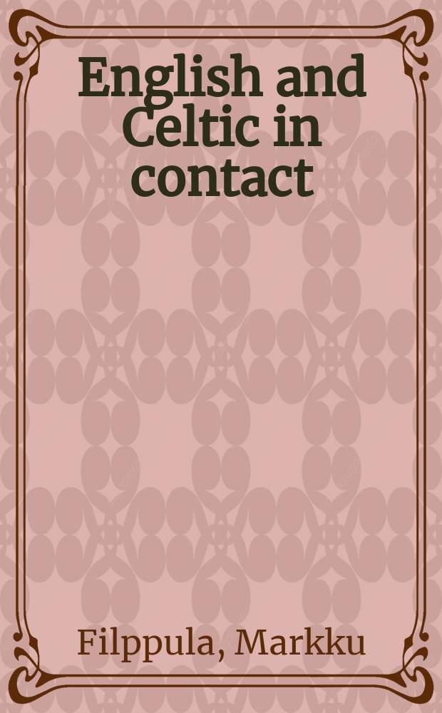 English and Celtic in contact = Английский и кельтские языки в контакте