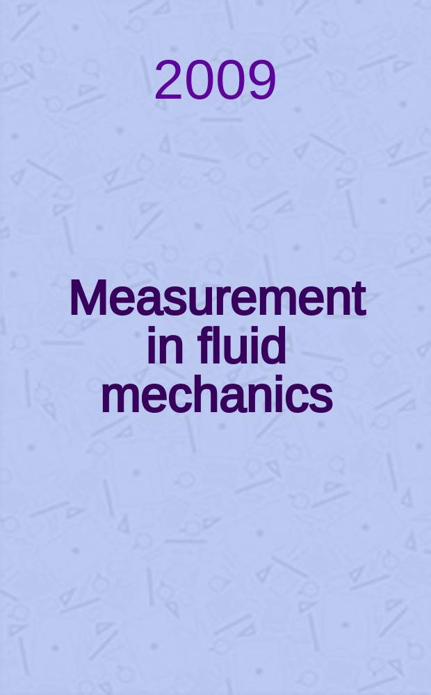 Measurement in fluid mechanics