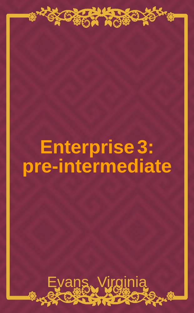 Enterprise 3 : pre-intermediate : coursebook : class CDs