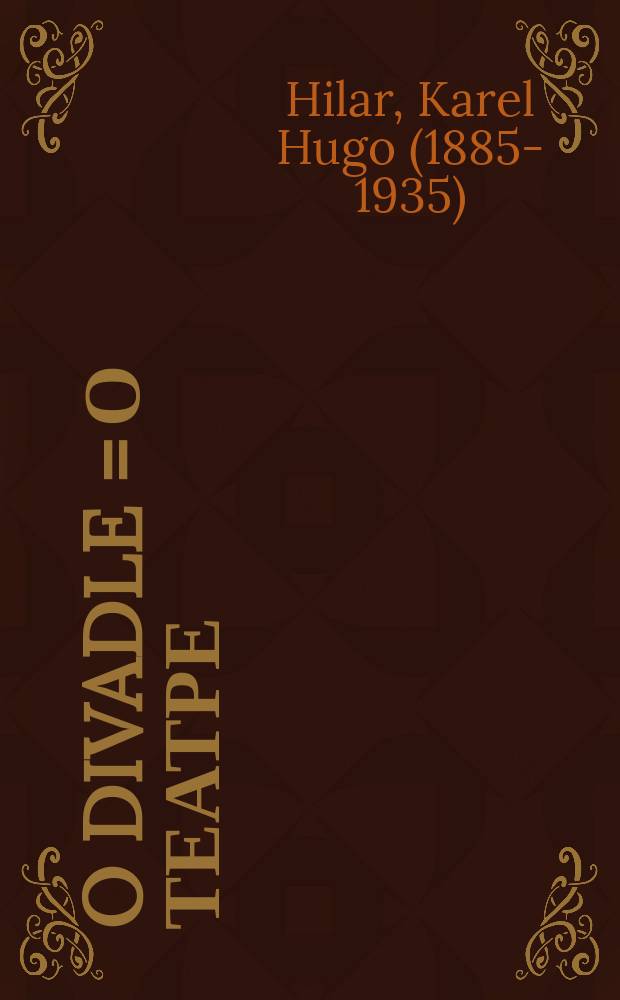 O divadle = О театре