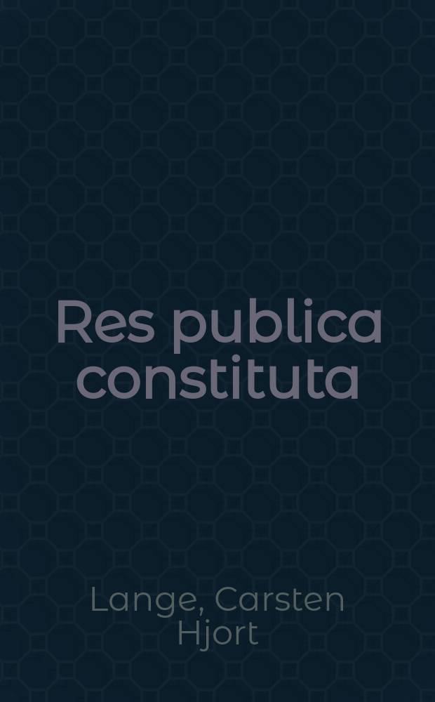 Res publica constituta : Actium, Apollo and the accomplishment of the triumviral assignment = Установлено Республикой