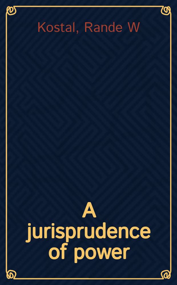 A jurisprudence of power : Victorian empire and the rule of law = Юриспруденция власти