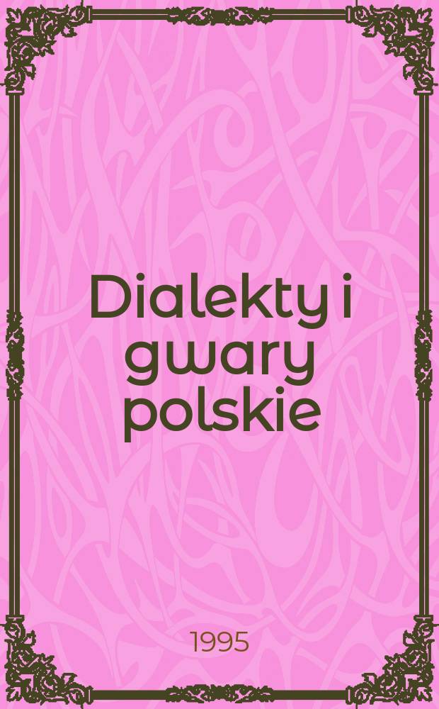 Dialekty i gwary polskie = Диалекты и говоры Польши