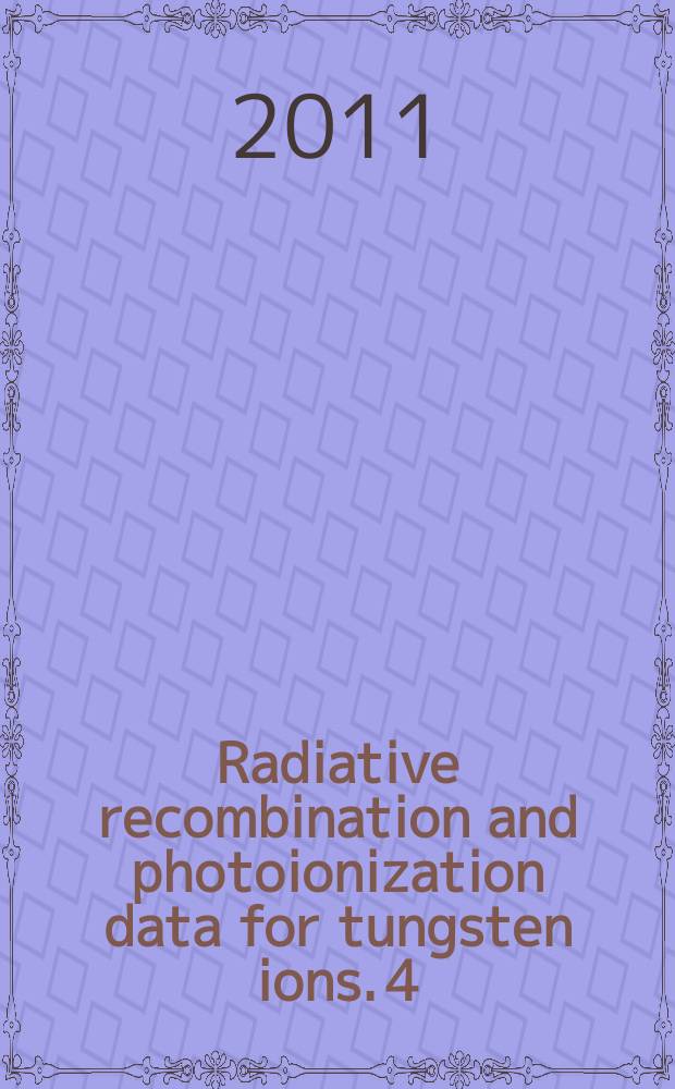 Radiative recombination and photoionization data for tungsten ions. 4 : W39+ - W43+