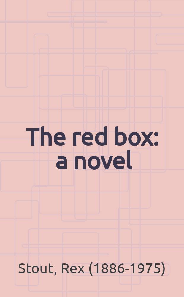 The red box : a novel = Красная коробка