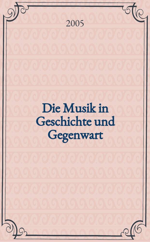 Die Musik in Geschichte und Gegenwart : Allg. Enzykl. der Musik 21 Bd. in 2 T. Personent. 13 : Pal - Rib
