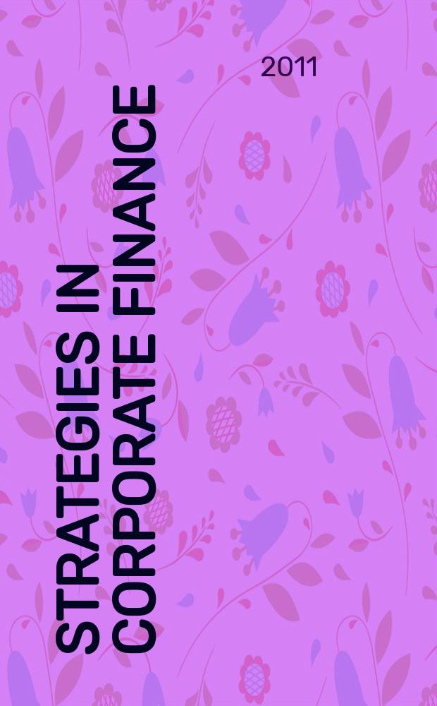 Strategies in corporate finance : case studies = Стратегии в корпоративных финансах