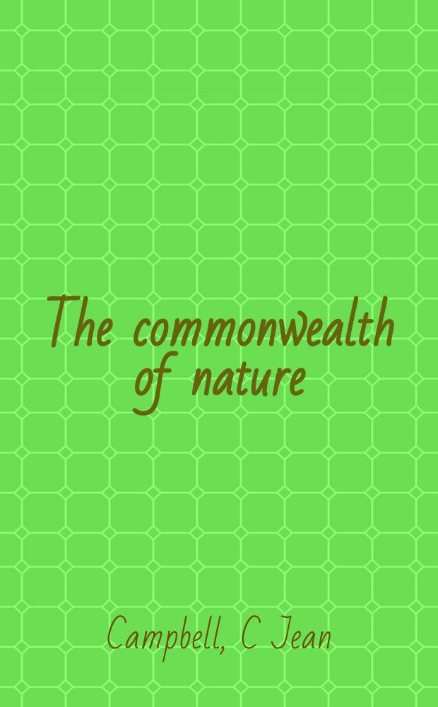 The commonwealth of nature : art and poetic community in the age of Dante = Содружество природы
