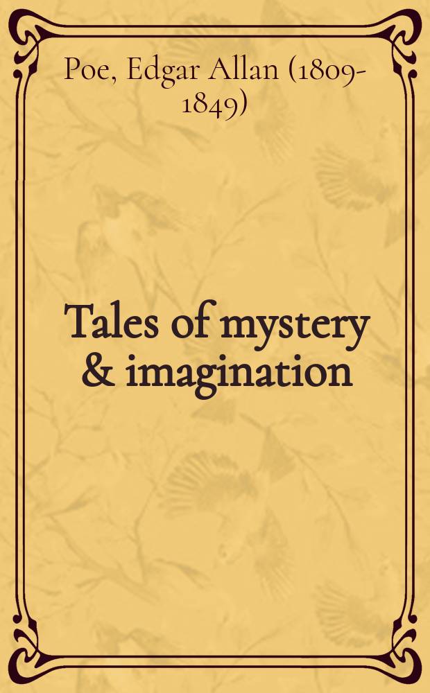 Tales of mystery & imagination