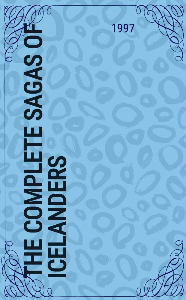 The complete sagas of icelanders : including 49 tales. 3