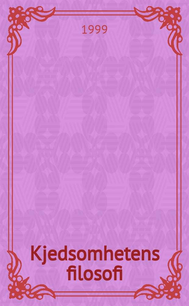 Kjedsomhetens filosofi = Философия скуки