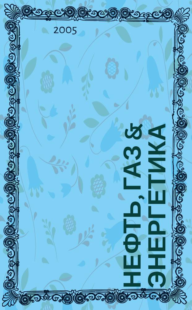 Нефть, газ & энергетика : Прил. к журн. "Нефтегазовые технологии". 2005, №1