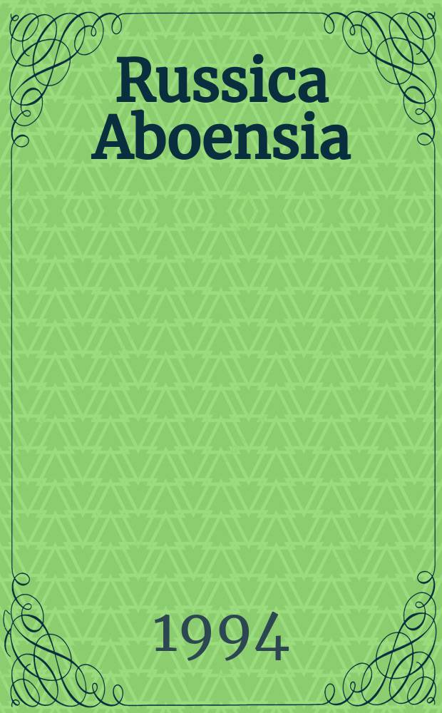Russica Aboensia