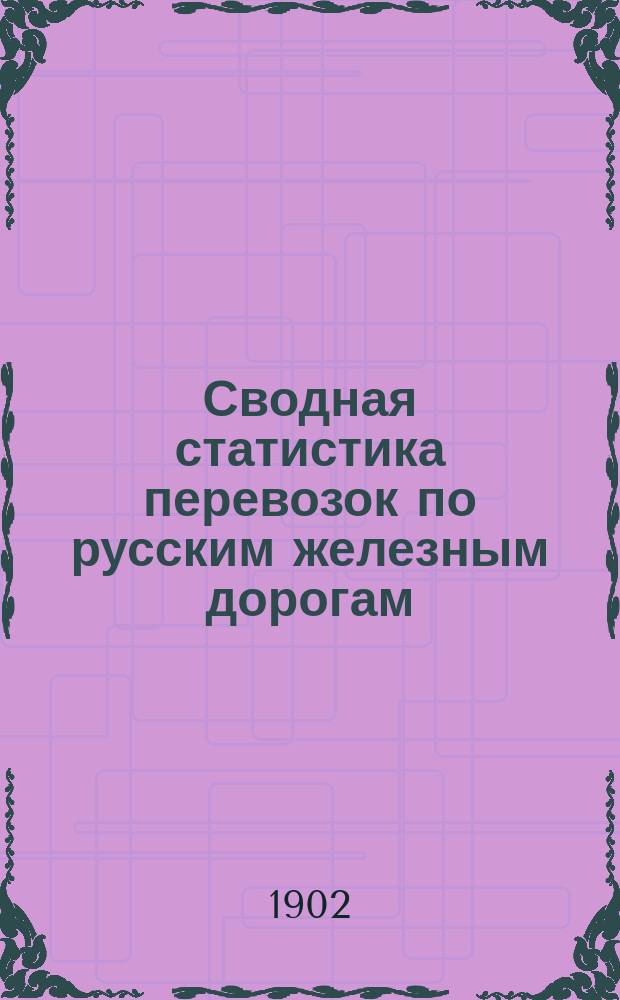 Сводная статистика перевозок по русским железным дорогам : Изд. деп. ж.-д. дел М-ва финансов. 1900, Вып.34 : Масла семенные: конопляное, льняное, подсолнечное, рапсовое, сурепное и олифа. (Гр. 58-я ...)