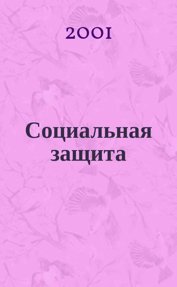 Социальная защита : Массовый ежемес. обществ.-полит. журн. 2001, №7(112)