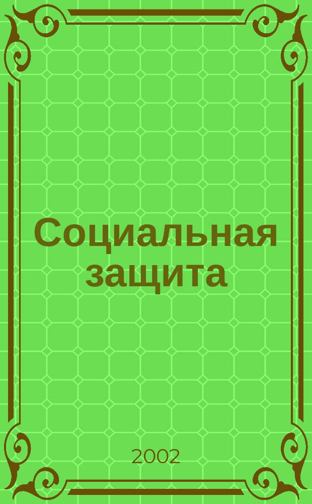 Социальная защита : Массовый ежемес. обществ.-полит. журн. 2002, №4(121)