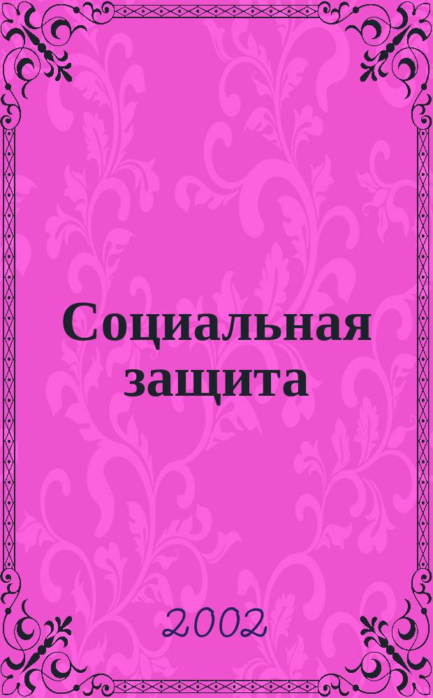 Социальная защита : Массовый ежемес. обществ.-полит. журн. 2002, №9(126)