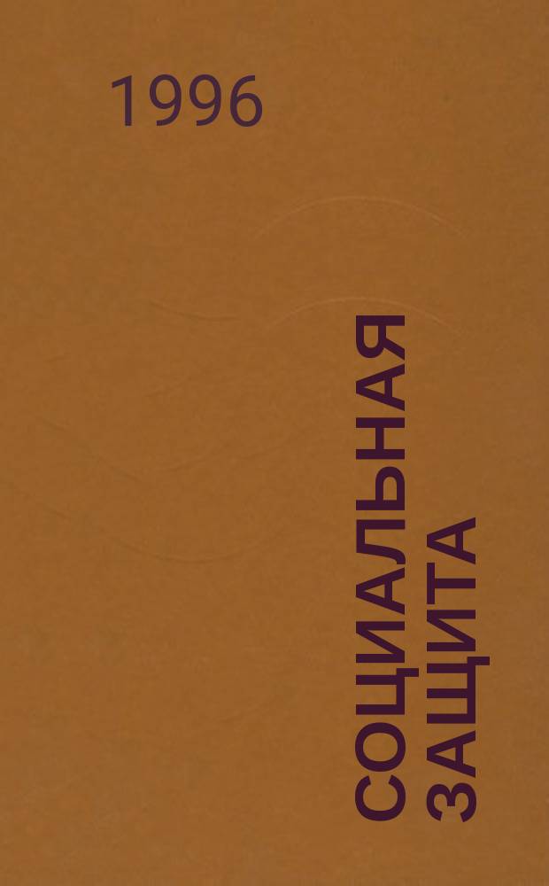 Социальная защита : Обзор. информ. 1996, Вып.2 : Компьютерная психодиагностика и профтестирование в процессе реабилитации инвалидов