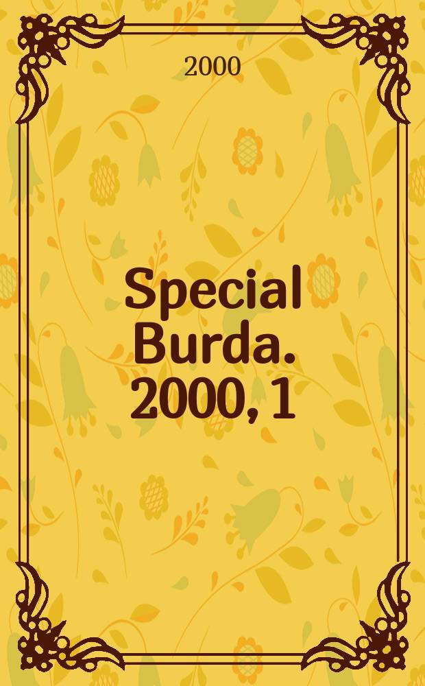 Special Burda. 2000, 1 : Осень/зима