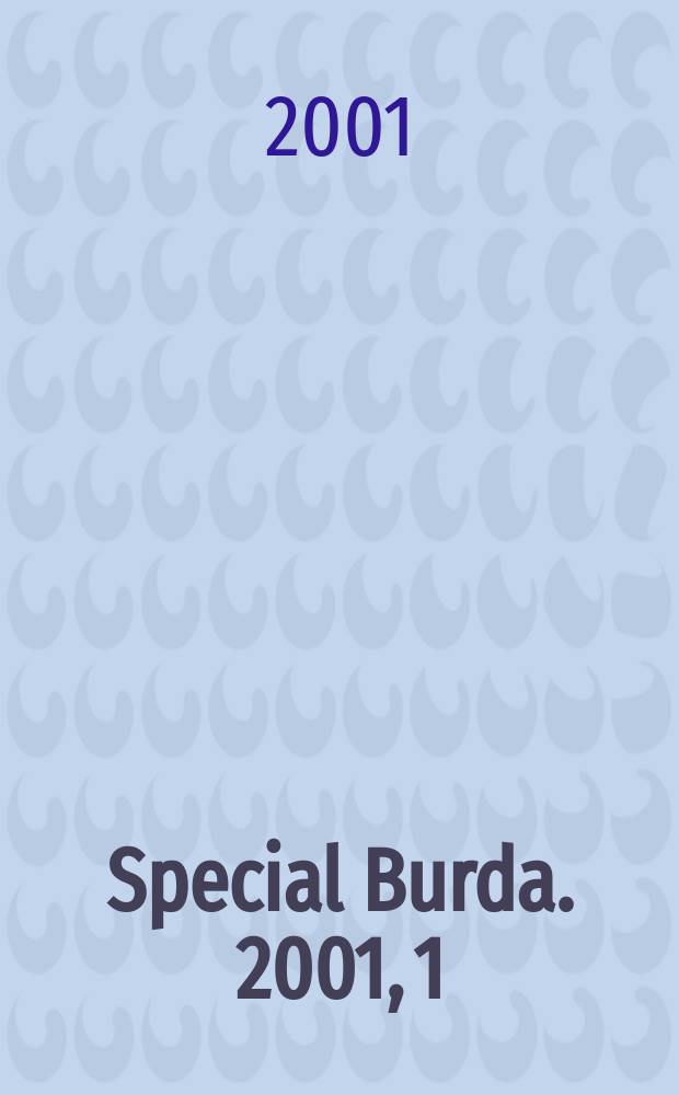 Special Burda. 2001, 1
