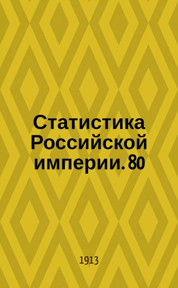 Статистика Российской империи. 80 : Цены на рабочие руки в сельских хозяйствах частных владельцев в Европейской и Азиатской России в 1910 году