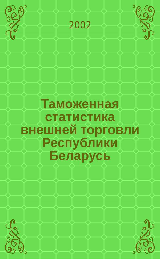 Таможенная статистика внешней торговли Республики Беларусь : Бюл
