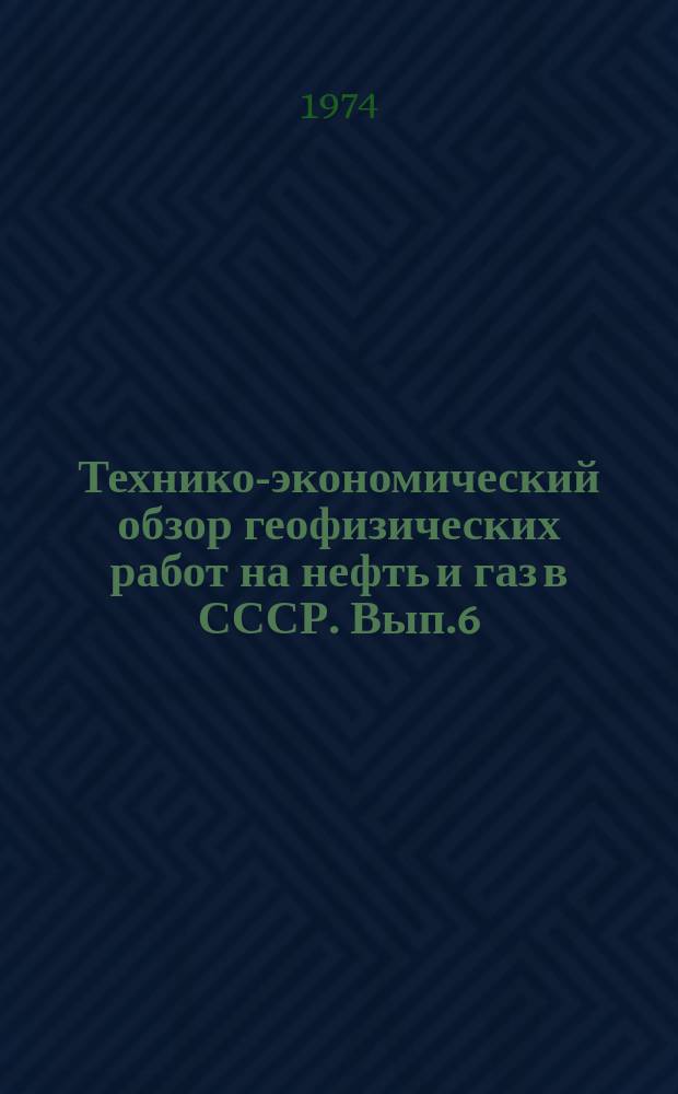 Технико-экономический обзор геофизических работ на нефть и газ в СССР. Вып.6 : 1971/1972