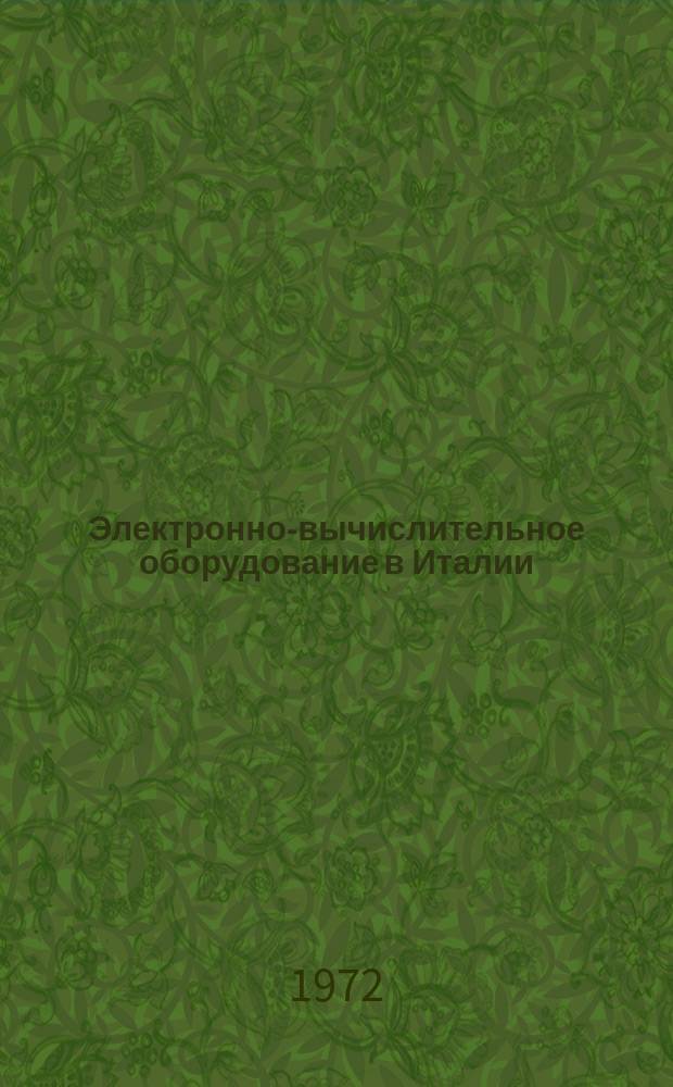 Электронно-вычислительное оборудование в Италии