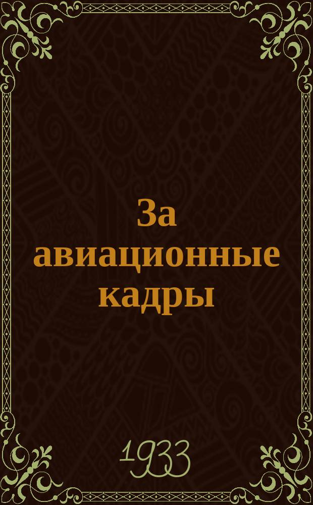 За авиационные кадры