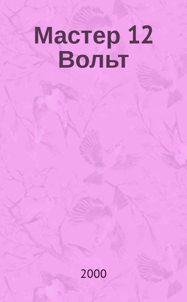 Мастер 12 Вольт : Журн. для специалистов по автоэлектронике. №24