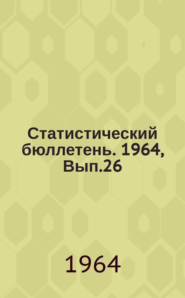 Статистический бюллетень. 1964, Вып.26(518) : Итоги финансово-хозяйственной деятельности Совнархоза, министерств и ведомств Литовской ССР за 1963 г.