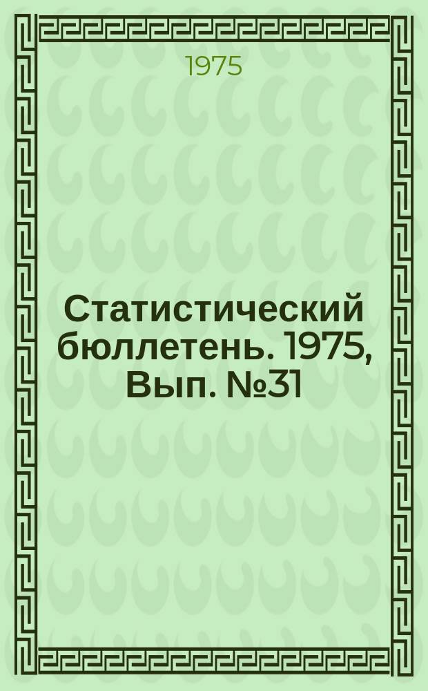 Статистический бюллетень. 1975, Вып.№31(1055) : Посевные площади под урожай 1975 года по Литовской ССР