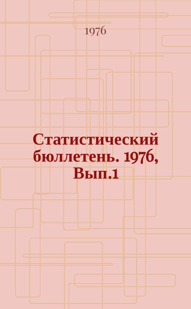 Статистический бюллетень. 1976, Вып.1(1071) : Предварительные размеры фактического сбора урожая сельскохозяйственных культур по Литовской ССР в 1975 году