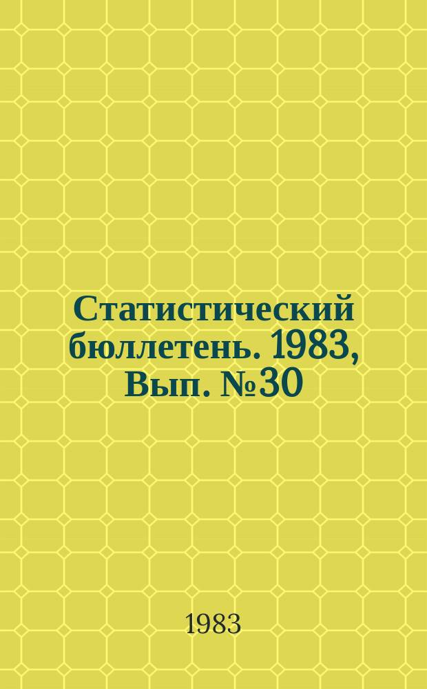 Статистический бюллетень. 1983, Вып.№30(1545) : Культура и искусство Литовской ССР в 1982 году