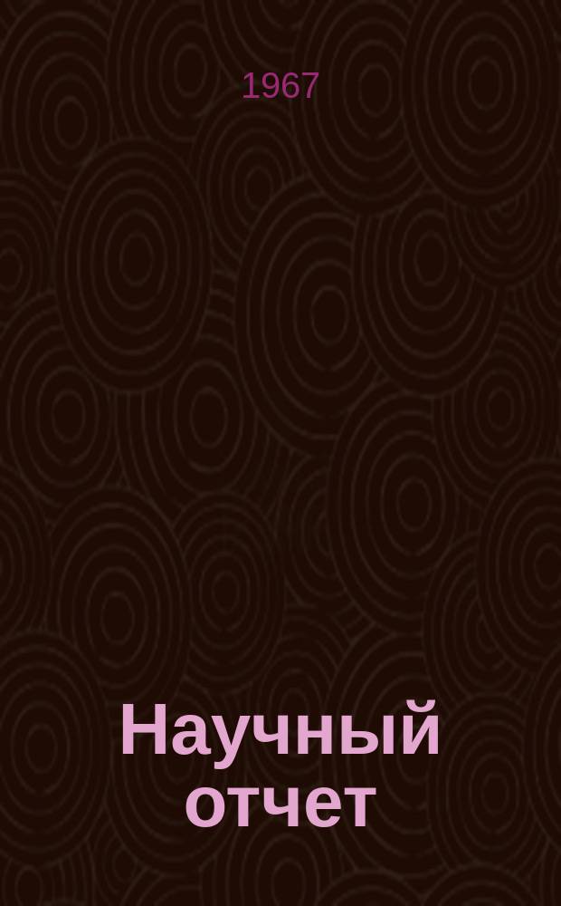 Научный отчет