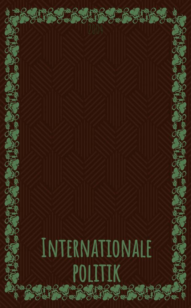 Internationale politik : Анализы, эссе, точки зрения. 2004, № 4 : Реформы для Среднего Востока