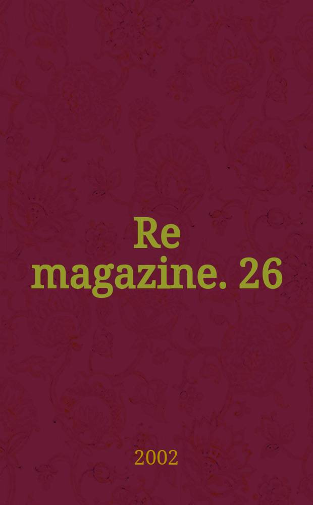 Re magazine. 26