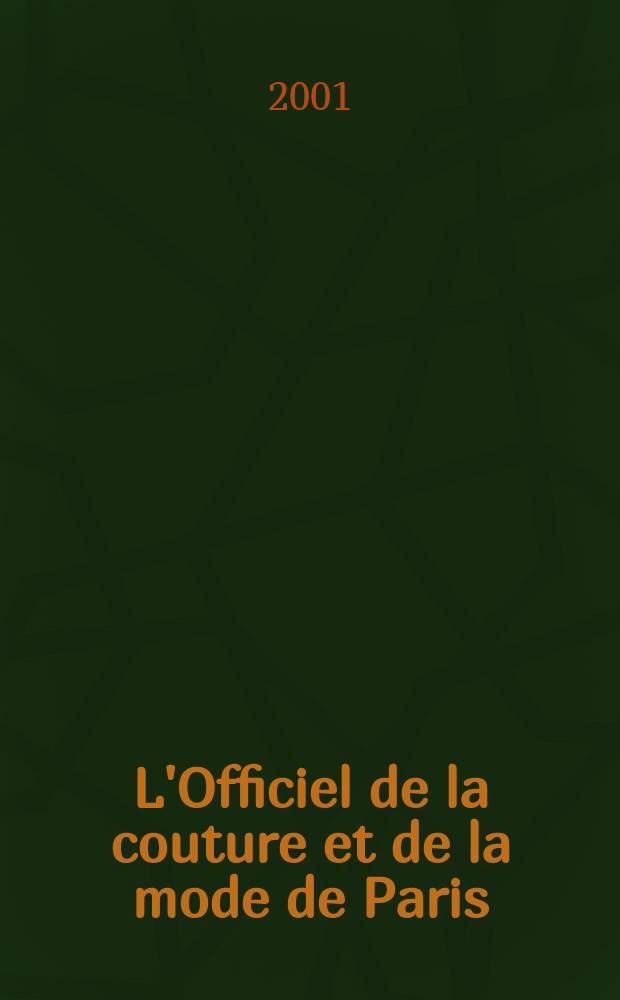L'Officiel de la couture et de la mode de Paris : Журн. париж. кутюрье Рус. изд. № 29